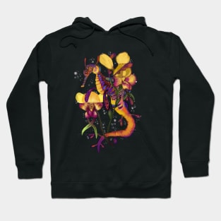 Weedy Sea Dragon and Orchids Hoodie